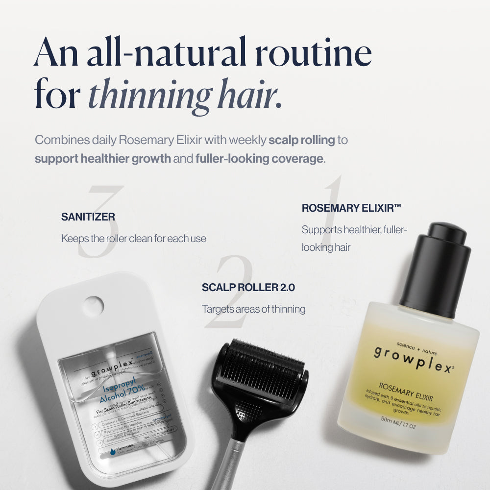 100% Natural Growth Duo an all-natural routine for thinning hair